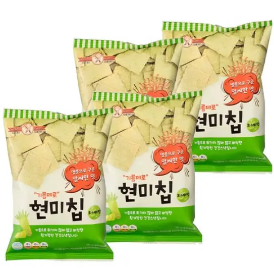 기름제로현미칩 기름제로 현미칩 와사비맛 제품 사진