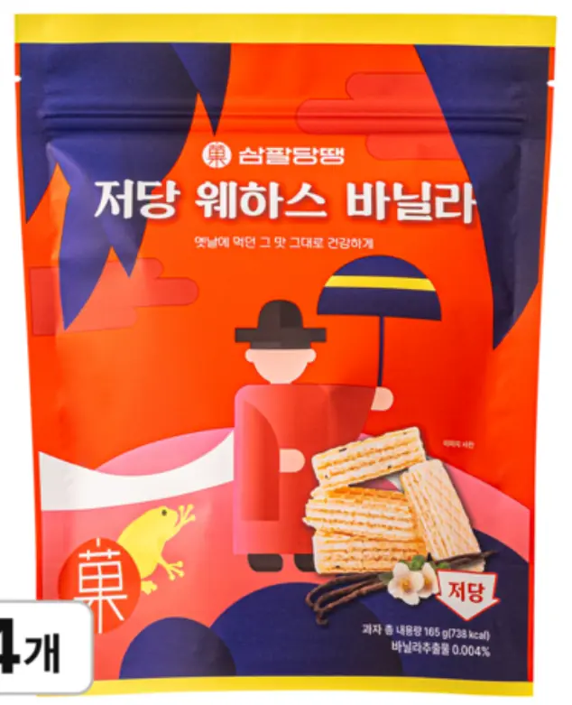 삼팔당땡 저당 웨하스 바닐라 제품 사진