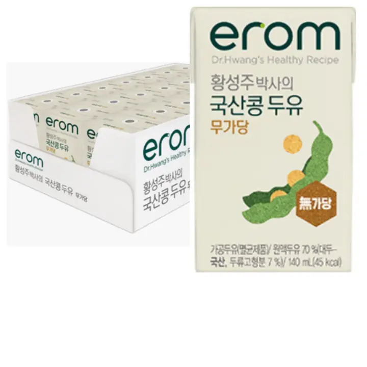 황성주 박사의 이롬 국산콩 두유 무가당 고칼슘 제품 사진