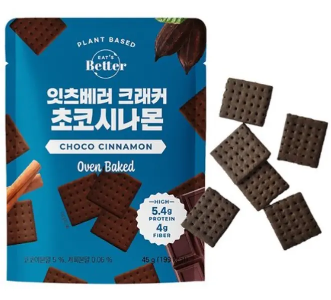 잇츠베러 비건 크래커 초코시나몬 제품 사진