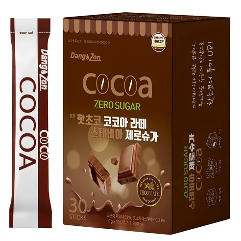 당존 핫초코 코코아 라떼 스테비아 제로슈가 제품 사진