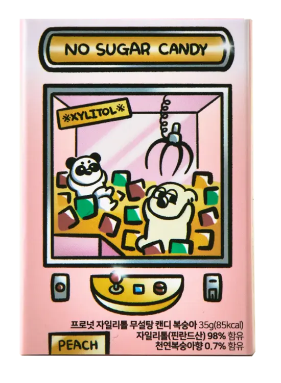 프로넛 무설탕 자일리톨 캔디 복숭아향 제품 사진