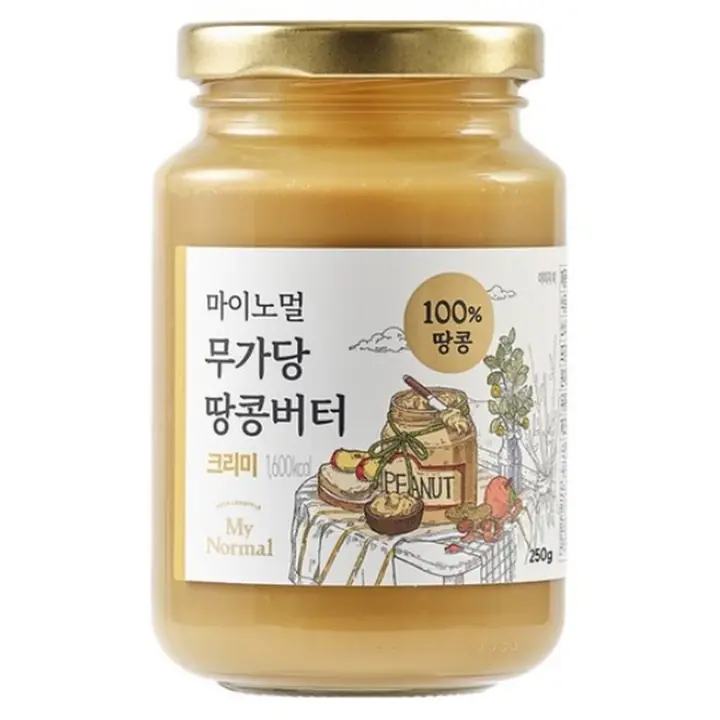 마이노멀 무가당 땅콩버터 100% 크리미 제품 사진