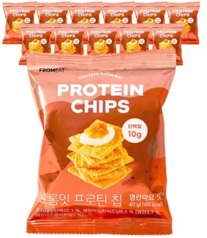 프롬잇 프로틴칩 명란마요 고단백 과자 제품 사진