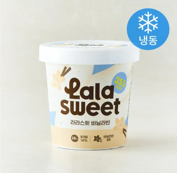 라라스윗 바닐라빈 아이스밀크 (냉동) 제품 사진