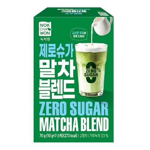 녹차원 제로슈가 말차블렌드 제품 사진