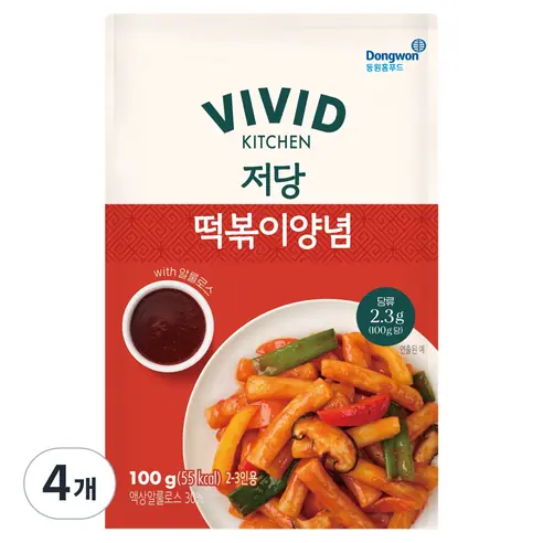 비비드키친 저당 떡볶이양념 제품 사진