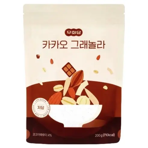 무화당 저당 프로틴 카카오 그래놀라 제품 사진