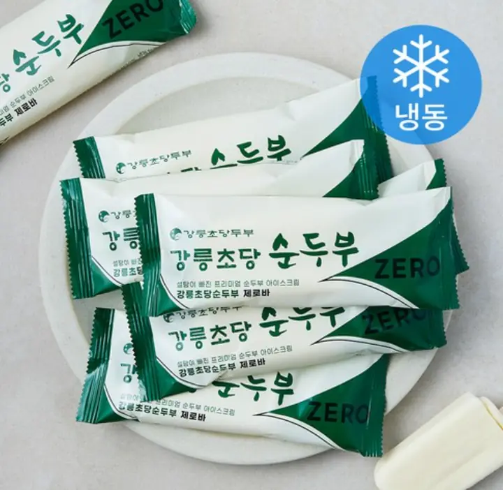 강릉초당순두부 제로바 아이스크림 (냉동) 제품 사진