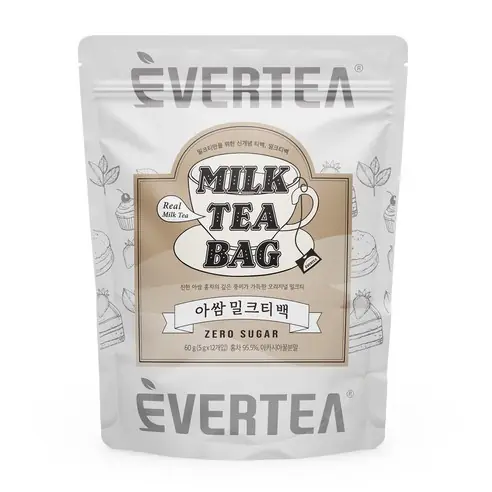 에버티 제로슈가 진한밀크티 아쌈 밀크티백 제품 사진