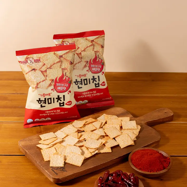 기름제로현미칩 기름제로 현미칩 매운맛 제품 사진
