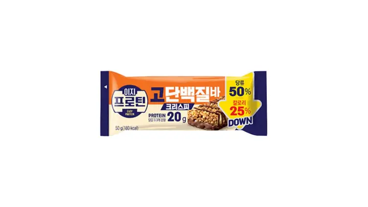 롯데웰푸드 이지프로틴 고단백질바 크리스피 제품 사진