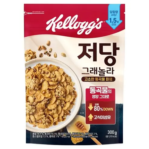 켈로그 저당 그래놀라 제품 사진