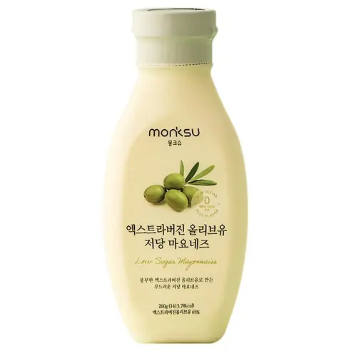 몽크슈 엑스트라버진 올리브유 저당 마요네즈 제품 사진