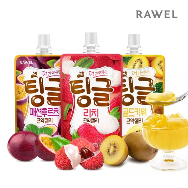 RAWEL 더 가벼워진 팅글 골드키위 곤약젤리 제품 사진