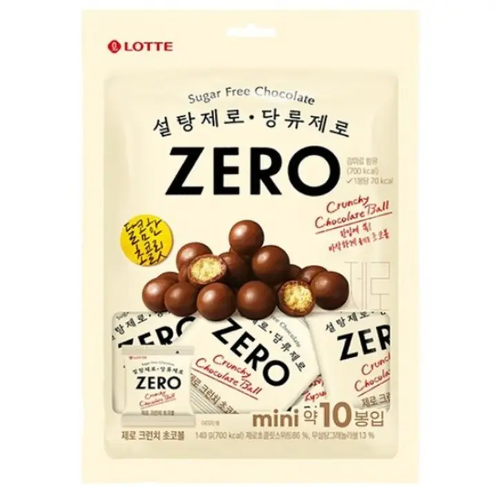 롯데제로 크런치 초코볼 제품 사진