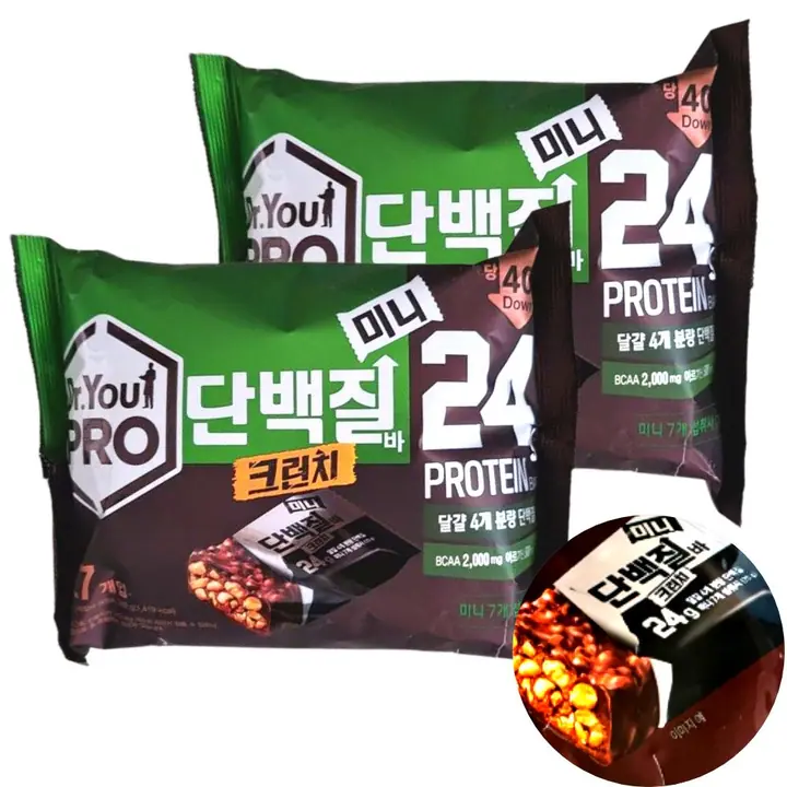 닥터유 크런치 단백질바 제품 사진