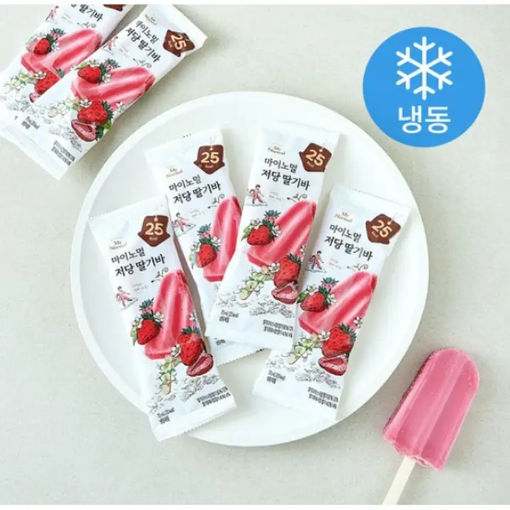 마이노멀 저당 딸기바 (냉동) 제품 사진