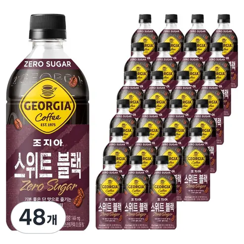조지아 스위트 블랙 제로 커피 제품 사진