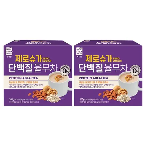 녹차원 제로슈가 단백질 율무차 제품 사진